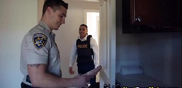  Drug dealer gets fucked bareback by corrupt gay latino cop